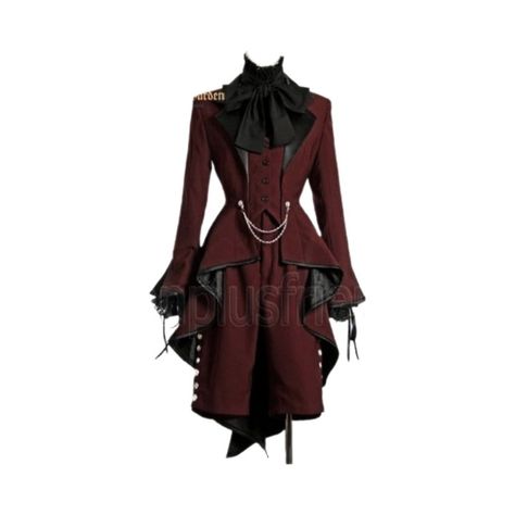 Vampiric Clothing, Jacket Hanging Off Shoulders, Body Guard Outfit, Villain Outfit Ideas, Victorian Suits, Suit For Prom, Black And Red Suit, Ouji Fashion, Knight Outfit