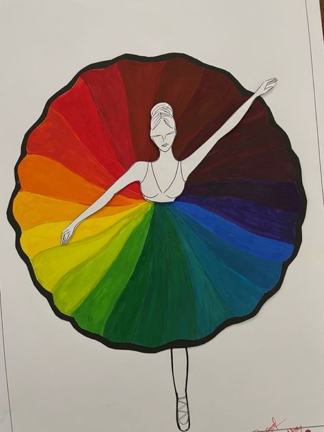 Color Wheel Ideas Projects, Color Wheel Art Projects Ideas, Creative Colour Wheel Ideas, Color Wheel Art Ideas, Creative Colour Wheel, Creative Color Wheel Ideas, Colour Wheel Ideas Creative, Secondary Color Wheel, Wheel Artwork