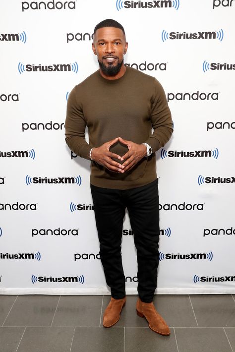 How to dress in your 50s and beyond, as guided by the men who are | British GQ Michael B Jordan Style Casual, Jamie Foxx Style, Black Men Outfits Casual, Black Men’s Fashion, Black Men Casual Outfits, Men Couture, Black Men Casual Style, Chelsea Boots Outfits, Best Chelsea Boots