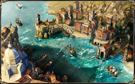 The nobles' docks in Bruges Fantasy Town, Location Inspiration, Fantasy City, Fantasy Places, Fantasy Setting, Fantasy Map, Fantasy Art Landscapes, Fantasy Concept Art, High Fantasy