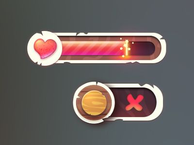 UI red switcher health heart progress bar wood button icon game ui Health Bar Video Game, Game Health Bar, Progress Bar Ui, Game Bar, Ui Buttons, Icon Game, Bar Wood, Health Heart, Health Icon