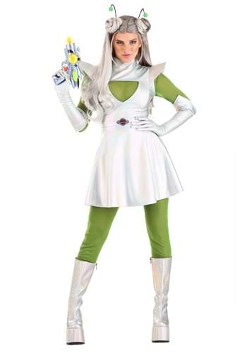 Space Alien Costume, Alien Costume Women, Outer Space Costume, Alien Halloween Costume, Halloween Costumes Women Creative, Most Creative Halloween Costumes, Space Costumes, Iridescent Dress, Alien Costume