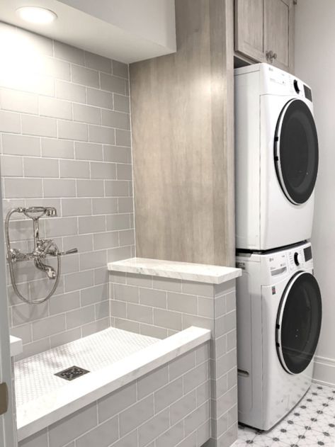 Laundry Room Utility Sink, Utility Room Designs, Laundry Room Update, Laundry Room/mud Room, Stylish Laundry Room, Dog Washing Station, Dream Laundry Room, Laundry Room Closet, Laundry Room Sink