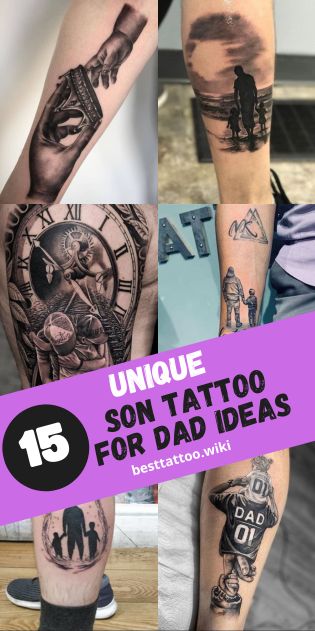 Discover the top 15 son tattoo for dad designs that symbolize the loving bond between a father and son. From the adventures shared to the life lessons imparted, each tattoo idea reflects a unique story of paternal love. Perfect for forearms, chests, or sleeves, these tattoos blend artistry with deep meaning. Explore our gallery of son tattoo for dad ideas for 2024 and find the perfect expression of your family legacy. Tattoos For Fathers With Sons, First Son Tattoo Ideas Dads, Tattoos For Son For Men, Tattoos For Dads With Sons, Fatherhood Tattoos For Men, Men Tattoo For Kids, Baby Boy Tattoo Ideas For Dad, Sleeve Tattoos Family, Father Tattoos For Son