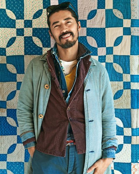 Tan Trucker Jacket Outfit Men, Visvim Style, Japanese Americana, Hiroki Nakamura, Mens Fasion, Men Stuff, Mode Hippie, City Boy, What To Wear Today