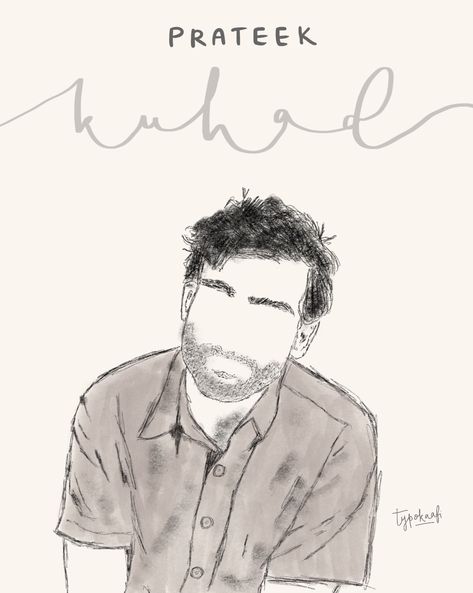 A minimalistic Prateek Kuhad. Prateek Kuhad Poster, Prateek Kuhad Aesthetic, Concert Sketch, Prateek Kuhad, Anuv Jain, Room Frames, Positive Quotes Wallpaper, Diy Nursery Decor, Funny Poses