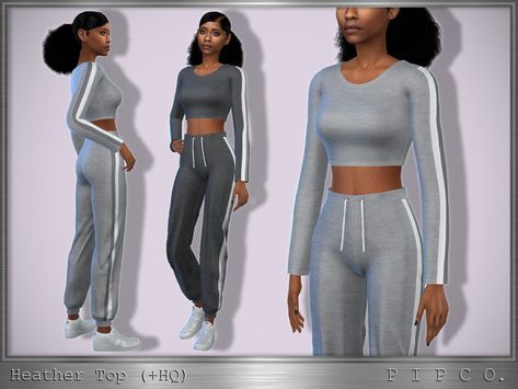 The Sims 4 Cc Sweatpants, Sims 4 Joggers, Sims 4 Cc Tracksuit, Sims 4 Cc Cold Weather Clothes, Sims 4 Cc Sweatpants, Outfit Categories, Fem Clothes, Mods Ts4, Ts4 Mods