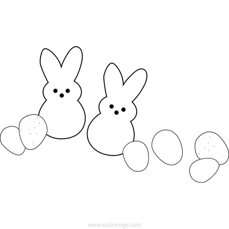 Peeps Coloring Pages, Disney Princess Belle, Easter Peeps, Coloring Easter Eggs, Background Pictures, Colouring Pages, Printable Coloring Pages, Easter Crafts, Easter Eggs