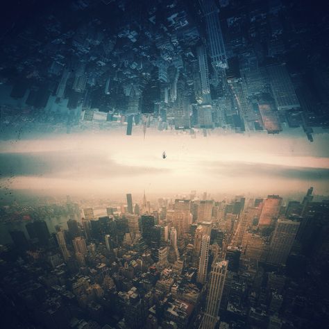 New York Parallels by Dominic Kamp on 500px The Lathe Of Heaven, Wallpaper Earth, Surreal Photos, City Background, Surrealism Photography, Alternative Movie Posters, Weird Dreams, Up Book, World Cities