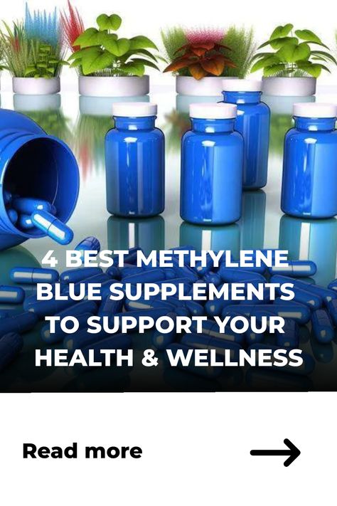 4 Best Methylene Blue Supplements to Support Your Health & Wellness Methylene Blue Benefits, Methylated Vitamins, Mitochondrial Health, Methylene Blue, Health Routine, Glass Dropper Bottles, Brain Function, Health Supplements, Health Wellness