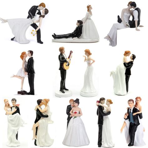 Cake Topper Wedding Romantic, Bridal Cake Topper, Funny Cake Toppers, Wedding Cake Tops, Wedding Colours, Romantic Wedding Cake, Bridal Decorations, Wedding Cake Decorations, Gold Wedding Cake