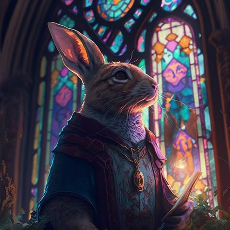 Bunny Monk Dnd, Harengon Cleric, Dnd Species, Rabbit Folk, Dnd Character Art, Npc Ideas, Dragons Art, Dnd Races, Dungeons And Dragons Art