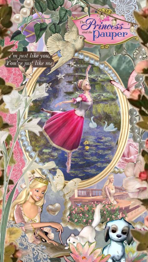 #oldbarbie #pink #barbie Old Barbie, Swans Art, Princess And The Pauper, Dream Anime, Pink Barbie, Color Inspo, When I Grow Up, Barbie Movies, Your Aesthetic