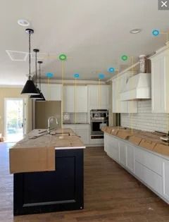 Placement of Kitchen Recessed Lighting Kitchen Lighting Layout Ideas, Recess Lighting In Kitchen, Kitchen Can Lights Layout, Pot Lights In Kitchen, Can Light Layout, Kitchen Can Lights, Can Light Placement, Kitchen Recessed Lighting Layout, Where To Place Recessed Lights