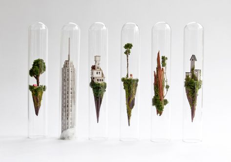 Micro Matter 4 • miniatures on Behance Jr Art, Test Tubes, 3d Modelle, First Day Of Spring, Commercial Art, Dutch Artists, Miniature Crafts, Handmade Miniatures, Test Tube