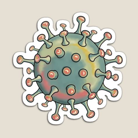 Virus Aesthetic, Biology Project, Science Cartoons, Visual Art Lessons, Science Stickers, Pastel Design, Pastel Designs, Medical Art, Project Based Learning