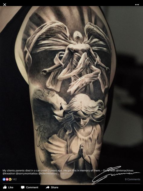 Angel Sleeve Tattoo, Dove Tattoos, Welcome To My Life, Heaven Tattoos, Usa People, Tattoo Inspiration Men, Jesus Tattoo, Angel Tattoo Designs, Lie Detector