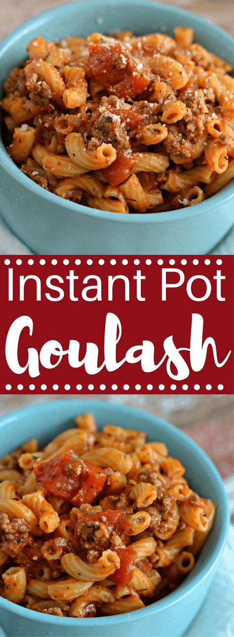 Instant Pot Goulash Instant Pot Goulash, Crockpot Recipes Beef Stew, Beef Steak Recipes, Goulash Recipes, Pot Recipes Easy, Crockpot Recipes Beef, Instant Pot Recipes Chicken, Instant Pot Dinner Recipes, Easy Instant Pot Recipes