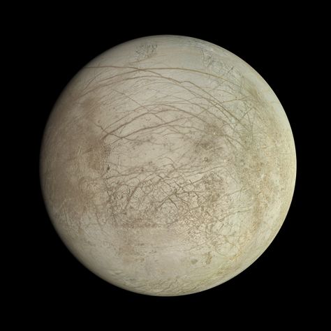 Image of Europa a moon of Jupiter. Europa Moon, Galilean Moons, Facts About Space, Moon Facts, Life In Space, Moon Orbit, Jupiter Moons, Nasa Missions, Planets And Moons