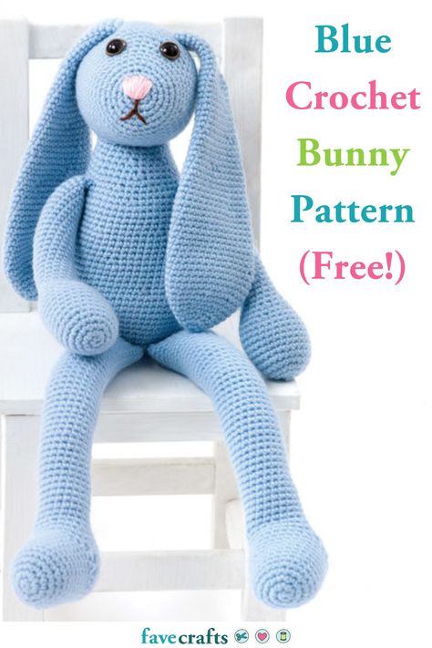 Baby Crochet Patterns Free, Kawaii Things, Crochet Bunny Pattern, Crochet Octopus, Crochet Rabbit, Bunny Pattern, Blue Bunny, Baby Crochet, Crochet Bunny