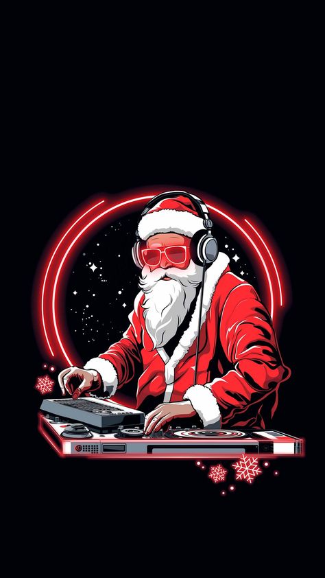 Santa Claus Wallpaper, Ktm Supermoto, Xmas Music, Headphones Music, Graffiti Wallpaper Iphone, Bad Santa, Dj Headphones, Iphone Wallpaper Images, Graffiti Wallpaper