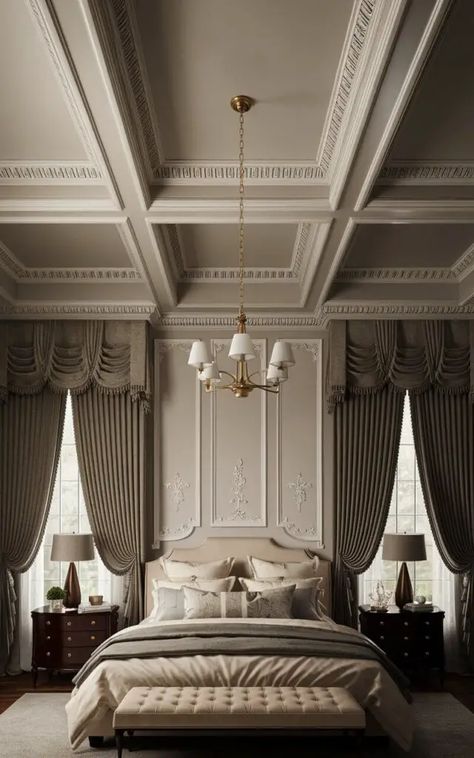 25 Traditional Bedroom Decor Ideas for a Classic Look Elegant Room Aesthetic, Traditional Bedroom Decor Ideas, Parisian Bedroom Aesthetic, Vintage Bedroom Styles, Classic Bedroom Design, Traditional Bedrooms, Parisian Bedroom, Bedroom Color Combination, Modern Style Bedroom