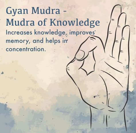 Mudras Yoga, Meditation Images, Gyan Mudra, Hand Mudras, Increase Knowledge, Yoga Facts, Yoga Hands, Yoga Mantras, Best Meditation