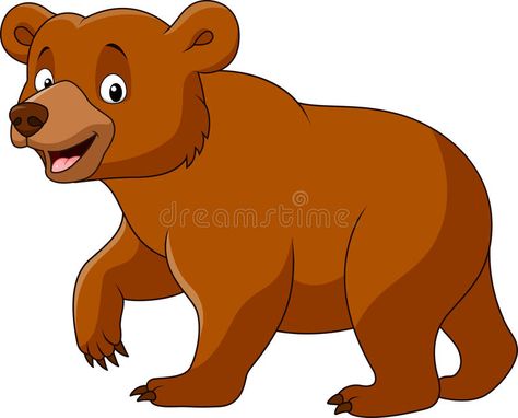 . Bear Cartoon Images, Zoo Cartoon, Bear Walking, Teddy Bear Drawing, Cartoon Sea Animals, Bear Vector, Bear Images, Wild Elephant, Bear Drawing