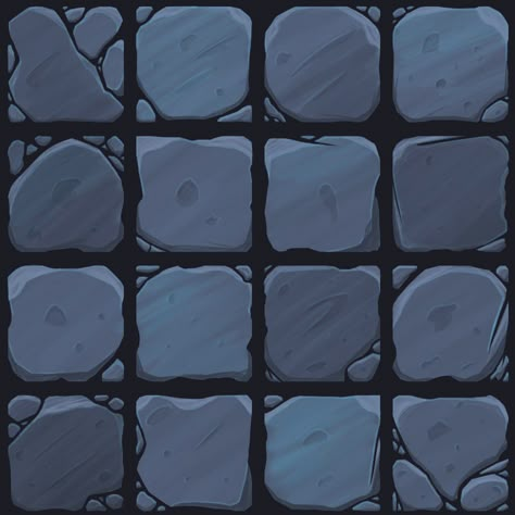 ArtStation - Tiles_Square_texture, Kevin Guegan Tiles Game, Game Textures, Dungeon Tiles, Game Designer, Square Tiles, Hand Painted Textures, Texture Drawing, Pixel Art Games, Dungeon Maps