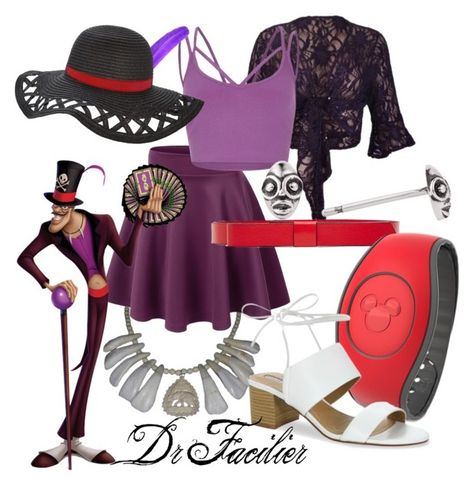 "Dr Facilier - Park Ready (A Disney-Inspired Outfit)" by one-little-spark ❤ liked on Polyvore featuring Marni, Disney, Tahari, disney and disneybound Dr Facilier Disneybound, Dr Facilier Inspired Outfit, Disney Bound Outfits Villians, Character Bounding, Universal Outfits, Disneybounding Ideas, Descendants Clothes, Video Clothes, Wattpad Outfits