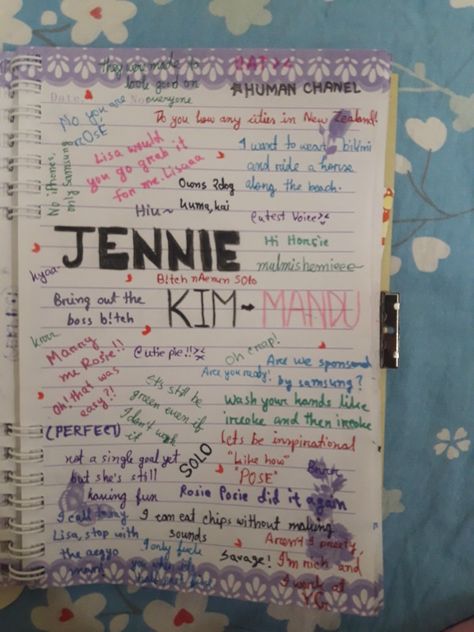 Lines Journal Ideas, Blackpink Book Ideas, Black Pink Diary Ideas, Jennie Journal Ideas, Jennie Iconic Lines, Blackpink Doodle Art Journals, Blackpink Journal Ideas Without Pictures, Blackpink Diary Ideas, Black Pink Journal Ideas