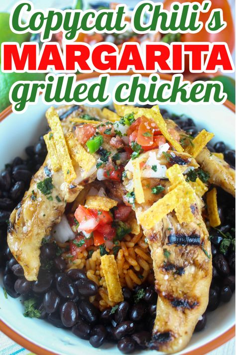 Chili’s Margarita Grilled Chicken, Chilies Restaurant Recipes, Copycat Chilis Mexican Rice, Margarita Chicken Marinade, Chilis Margarita Chicken Recipe, Margarita Chicken Recipe Chilis, Chilis Margarita Chicken, Margarita Chicken Recipe, Margarita Grilled Chicken