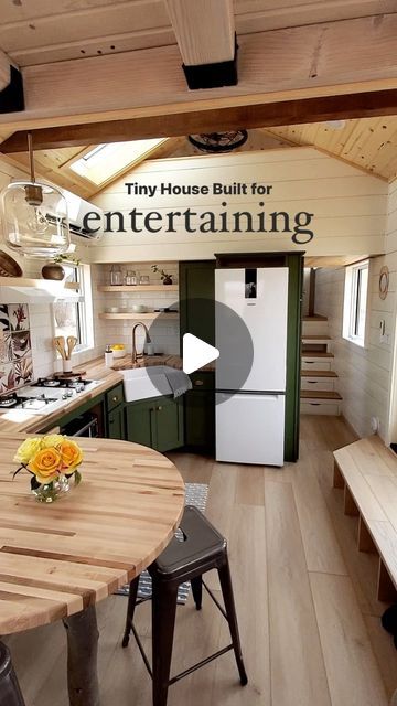 MitchCraft Tiny Homes on Instagram: "🇺🇸⭐️Get ready for long weekend entertaining in a custom tiny house built for visitors. #tinyhouse #tinyhouseplans #tinyhouseinspiration #tinyhouseluxury #tinyhouselife #tinyhouseliving #tinyhousedesign #tinyhousebuilder #customhomebuilder #coloradocustomhomes #tinyhousetour #tinyhouseonwheels #thow #moderntinyliving" Mitchcraft Tiny Homes, Tiny House Bed, Tiny House Designs, Tiny House Vacation, Off Grid Tiny House, Tiny House Bedroom, Tiny House Luxury, Diy Tiny House, Tiny House Builders