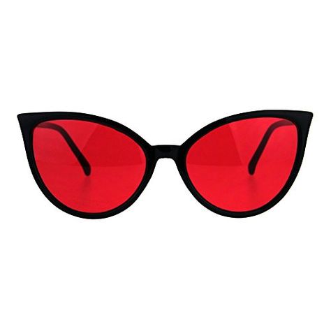 Goth Sunglasses, Red Lens Sunglasses, Red Cat Eye Sunglasses, Gifts For Bride And Groom, Ghoulia Yelps, Color Sunglasses, Plastic Pop, Catwoman Cosplay, Red Clothing