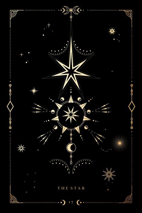 The Star Tarot Card, Lack Of Faith, Star Tarot Card, Tarot Card Print, The Star Tarot, Star Sign Art, Tarot Tattoo, Rider Waite Tarot, Tarot Cards Art