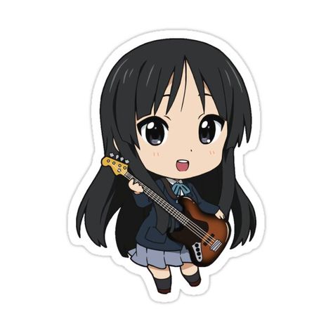 Decorate laptops, Hydro Flasks, cars and more with removable kiss-cut, vinyl decal stickers. Glossy, matte, and transparent options in various sizes. Super durable and water-resistant. Mio Akiyama Sticker Mio K On Icon, K-on! Mio, Mio Akiyama, Wallpapers Anime, Cute Website, Anime Stars, K On, Anime Store, Character Graphic