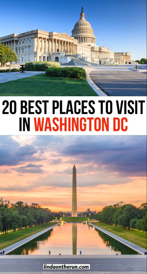 Planning a visit to Washington DC?| Here you will find 20 epic places to visit in Washington DC everyone will love| Washington DC attractions| Museums in Washington DC| Twenty top things to do in Washington DC #usa #travel #washington Dc Places To Visit, Washington Dc Aesthetic Outfit, Washington Dc Attractions, Washington Dc Travel Guide, Washington Dc Vacation, Dc Vacation, Dc Washington, Visiting Washington Dc, Dc Trip