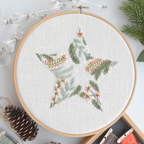 Cottagecore Diy Decor, Application Ideas, Up Embroidery, Pretty Christmas Decorations, Wall Decor Nursery, Textile Projects, Needle Embroidery, Christmas Embroidery Designs, Embroidery Gifts