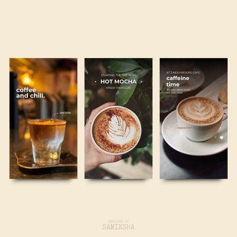 Want to create social media stories that truly stand out? Let’s collaborate to design engaging, visually stunning content for your brand! DM me to get started! 💬✨ Here's a glimpse into the social media stories I recently designed for a cafe, blending aesthetic visuals with strategic messaging to bring their brand to life. 🍰☕ These stories capture the cafe’s inviting atmosphere, delicious treats, and special offers, all while keeping the audience engaged and wanting more. From highlighting t... Cafe Social Media Content, Food Post Ideas, Cafe Social Media, Aesthetic Visuals, Food Post, Coffee Store, Brand Collaboration, Iced Latte, The Cafe