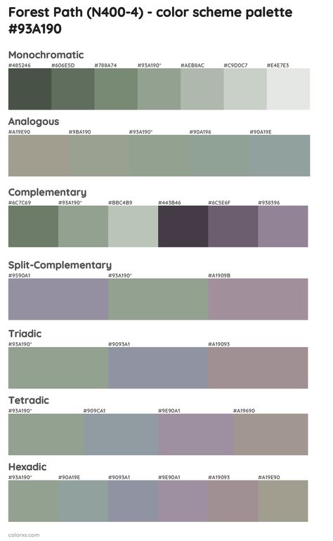 Color Wheel Sage Green, Monochromatic Color Outfit, Sage Color Outfit Ideas, Saybrook Sage Color Palettes, Sage Green Color Combinations Outfit, Sage Outfits Color Combos, Sage Complimentary Colors, Sage Color Combinations, Saybrook Sage Benjamin Moore