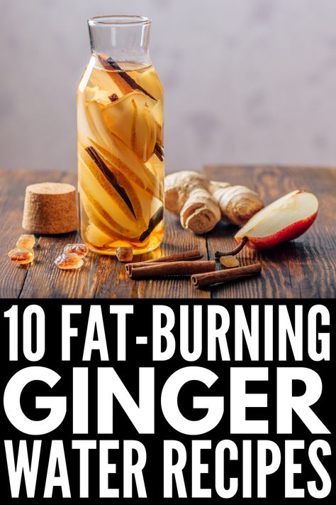 Ginger Water Benefits, Ginger Detox, Health Benefits Of Ginger, Ginger Drink, Banana Drinks, Lemon Diet, Ginger Water, Ginger Benefits, Burn Stomach Fat