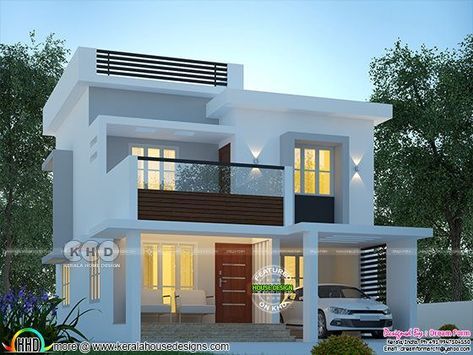 1600 sq-ft modern home plan with 3 bedrooms Reka Bentuk Rumah Kecil, Billionaire House, 1000 Sq Ft House Plans, 3 Bedroom Home Floor Plans, Lighting Plans, Flat House Design, 1000 Sq Ft House, Modern Brick House, Newborn Quotes