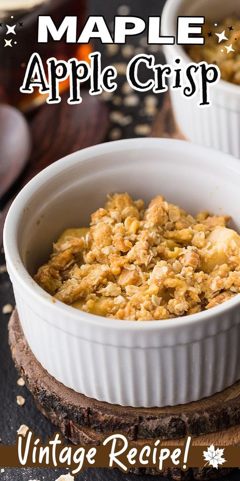 Cookie Crumble, Apple Crisp Recipes, Favorite Pie, Dessert Toppings, Fall Dessert, Apple Crumble, Syrup Recipe, Apple Pies Filling, Quick Desserts