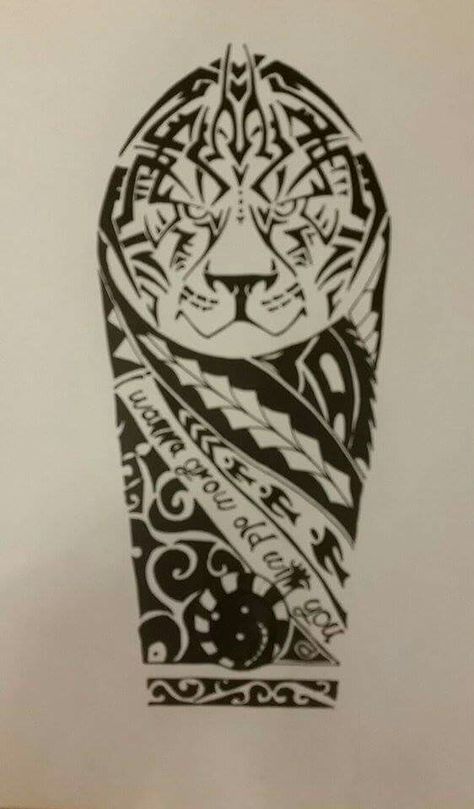 Tiger Tato Maori, Polynesian Designs, Polynesian Tattoo, Tattoos, Quick Saves, Black