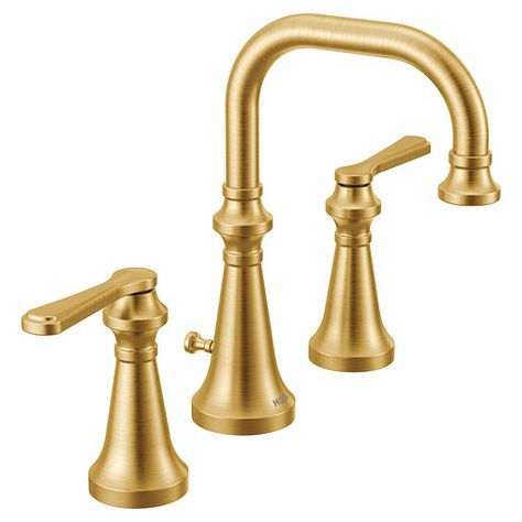 Moen Colinet, Gold Faucet, Touchless Faucet, Powder Bathroom, Roman Tub Faucets, Bathroom Master, Roman Tub, Primary Bathroom, Floor Bathroom