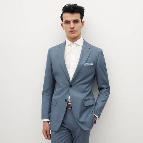 Dusty Blue Wedding Suit Grooms, Light Blue Suit Jacket, Blue Groomsmen Suits, Blue Mens Suit, Blue Groomsmen, Light Blue Suit, Light Blue Jacket, Blue Suit Jacket, Grey Suit Jacket