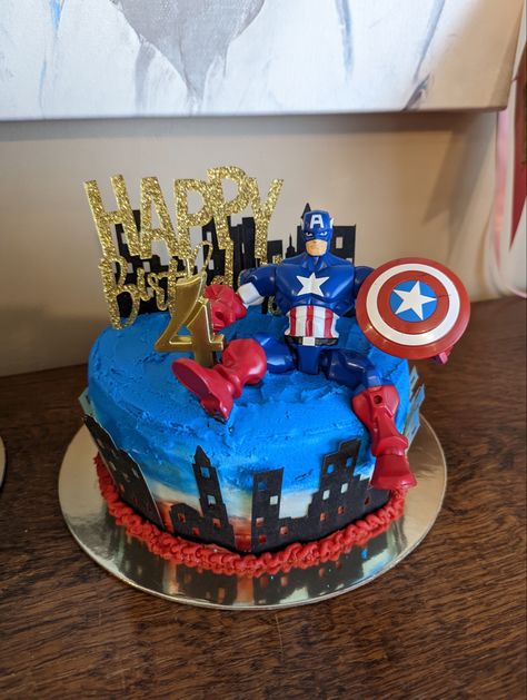 Homemade birthday cake for boy that turned 4 years old this year! 5 Year Boy Old Birthday Cake, Boy 4th Birthday Cake, Birthday Cake Boy 4th Birthday, Cake For 4 Year Boy, Cake For 8 Year Boy, Cake For 6 Year Boy, Cake Designs For 4 Year Boy, Birthday Cake For 4 Year Boy, Birthday Cake For Boy