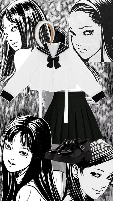 Easy and simple Halloween Costumes (Tomie Junji Ito) Easy And Simple Halloween Costumes, Junji Ito Halloween Costume, Simple Halloween Costumes, Tomie Junji Ito, Junji Ito, Easy Halloween Costumes, Easy Halloween, Halloween Costume, Halloween Costumes