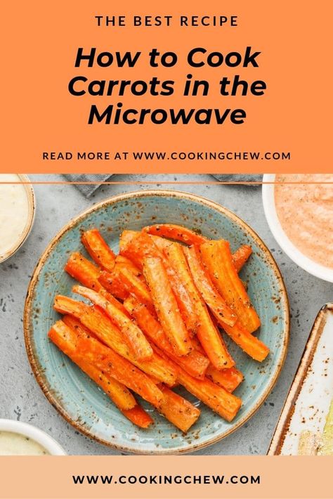 You can cook carrots in the microwave. You can also cook glazed carrots in the microwave. We show you how to cook carrots quick and easy AND they will be tasty. #cooking #vegan Quick Cooked Carrots, Microwave Carrots Recipe, Cook Carrots In Microwave, How To Cook Carrots In Microwave, Cooking Carrots In Microwave, Microwave Baby Carrots, Carrots In Microwave, Steam Carrots In Microwave, Steamed Carrots In Microwave