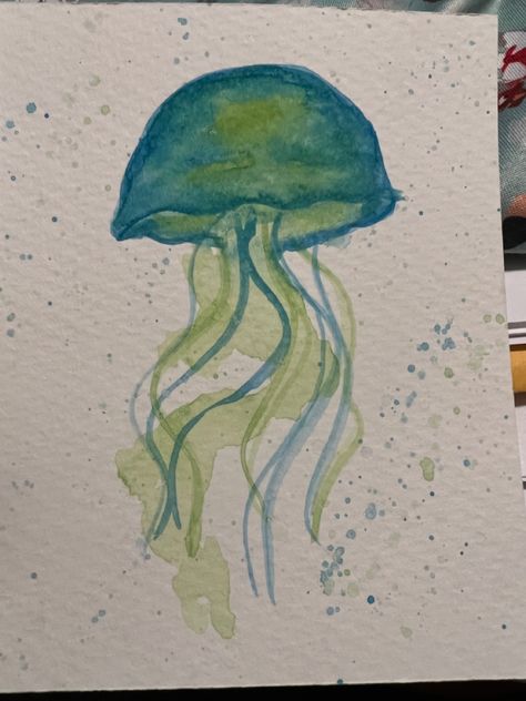 Cute Things To Draw With Watercolor, Watercolor Flowers Outline, Things To Paint Easy Watercolor, Simple Watercolor Aesthetic, Watercolour Inspiration For Beginners, Painting Idea Watercolor, Things To Water Paint, Thing To Watercolor, Pretty Paintings Easy Aesthetic